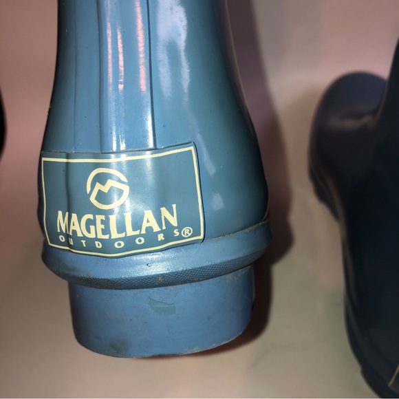 Sz 10 Magellan Periwinkle Blue Short Rain Boots - Picture 8 of 10